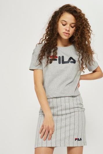 Topshop Crop Logo T-shirt By Fila