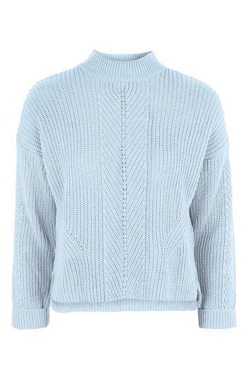 Topshop Travelling Rib Boxy Jumper