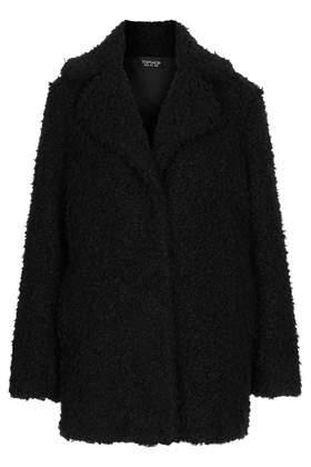 Topshop Teddy Fur Pea Coat