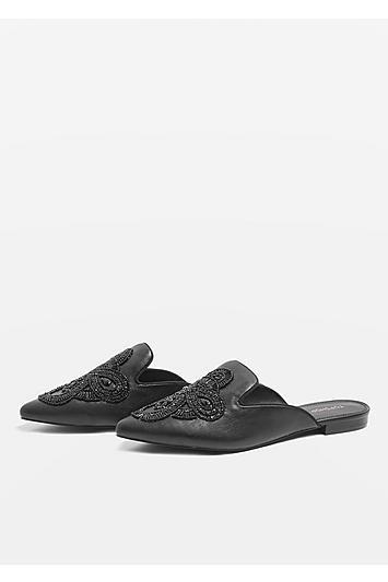Topshop Embellished Mules