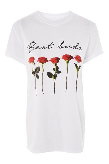 Topshop Petite 'best Buds' T-shirt