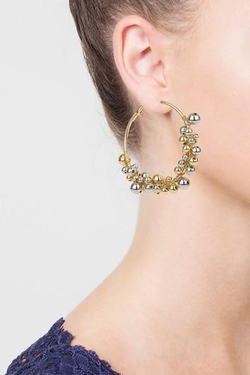 Topshop Ball Hoop Earrings