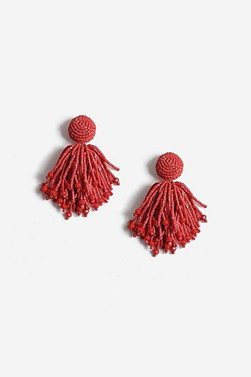 Skinny Dip Mini Tassel Beaded Earrings
