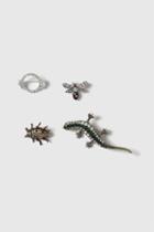 Topshop Lizard And Insect Brooch Pack