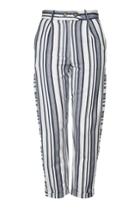 Topshop Mensy Striped Peg Trousers