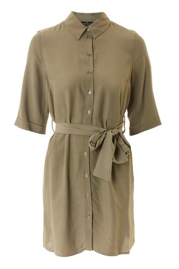 Topshop Petite Belt Mini Shirt Dress