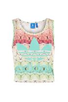 Topshop Geometric Trefoil Tank Top By Adidas Originals