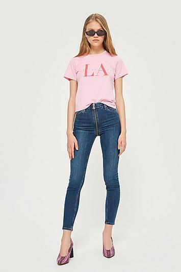 Topshop Authentic Zip Jamie Jeans