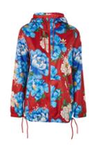 Topshop Floral Windbreaker Jacket By Adidas Originals