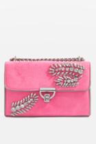 Topshop Rennes Feather Gem Cross Body Bag