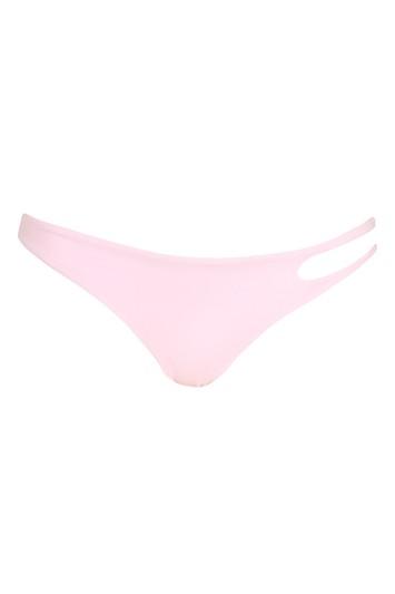 Topshop Cutout Pink Bikini Bottoms