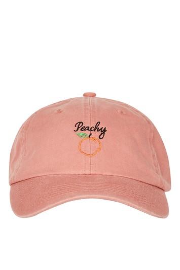 Topshop Peachy Embroidered Cap