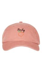 Topshop Peachy Embroidered Cap