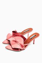 Topshop Ruffle Pink V Point Mules