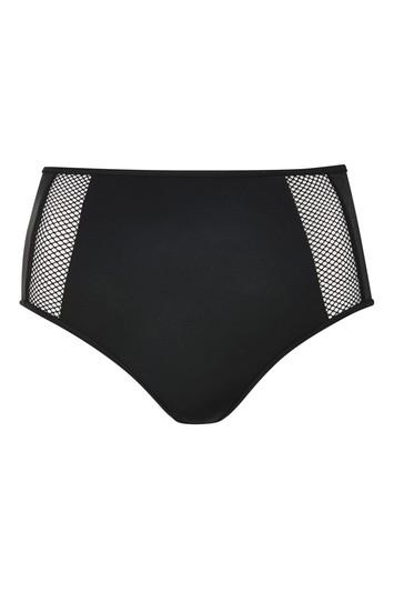 Topshop Wide Mesh High Waist Bikini Bottoms