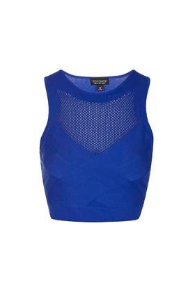 Topshop '90s Mesh Panel Crop