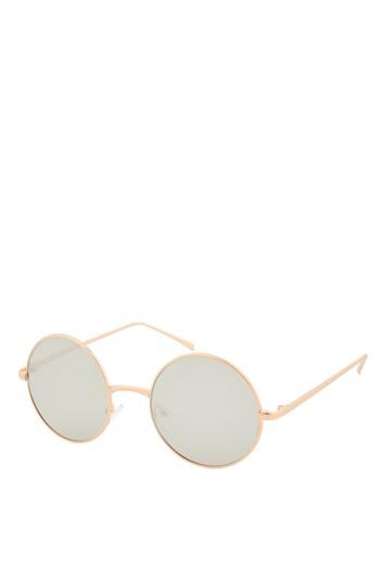 Topshop Flat Lens Round Sunglasses