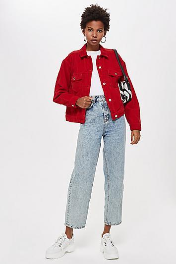 Topshop Petite Corduroy Boxy Jacket