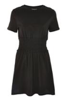 Topshop Ruched Waist Corset T-shirt Dress