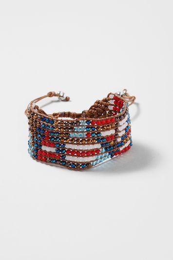 Topshop Multicolour Facet Bracelet