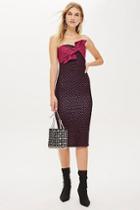 Topshop Bow Twist Midi Dress