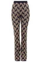 Topshop Tall Chevron Flared Trousers