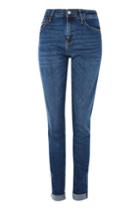 Topshop Tall Dark Relaxed Fit Lucas Jeans