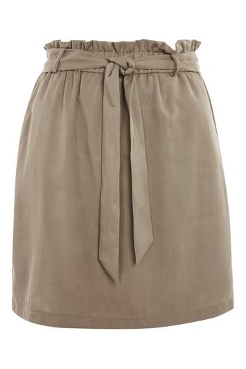Topshop Tencel Paperbag Mini Skirt