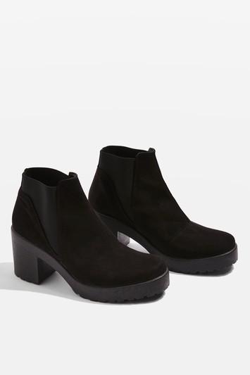 Topshop Suedette Ankle Boots