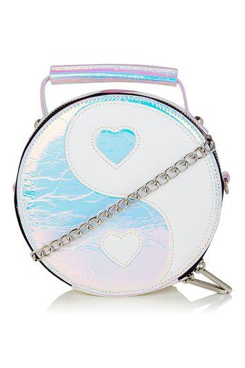 Topshop *yin-yang Cross Body Bag