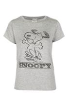 Topshop 'happiness Is Snoopy' Print Tee By Daydreamer