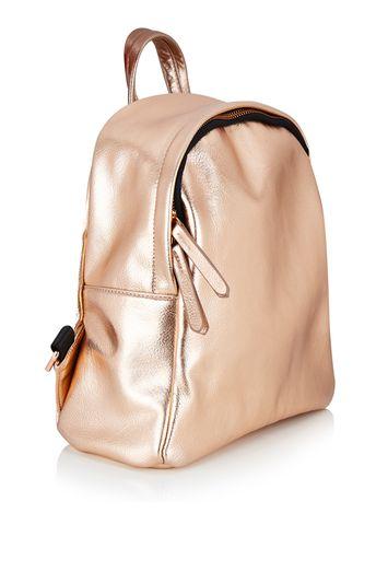 Topshop *topshop Exclusive Rose Gold Backpack By Skinnydip