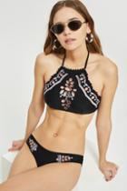 Topshop Cut Out High Neck Bikini Top