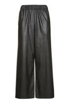 Topshop Faux Leather Awkward Trousers
