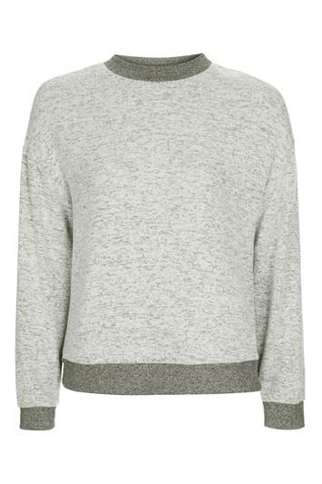 Topshop Tall Two Tone Pyjama Sweatshirt