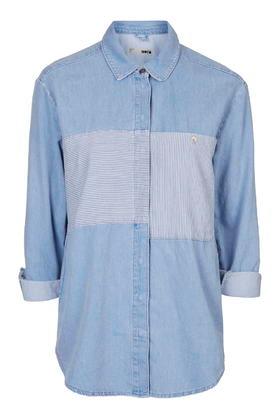 Topshop Moto Block Stripe Shirt