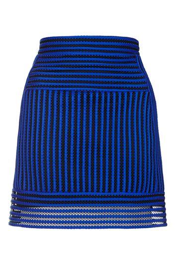Topshop Airtex Panel Mini Skirt