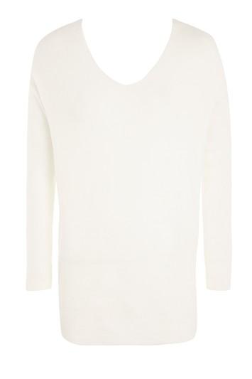 Topshop Twist Back Longline Sweater