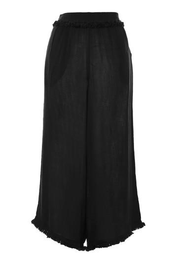 Topshop Fringed Awkward Wide Leg Trousers