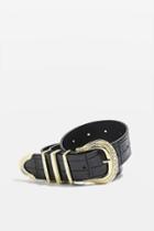 Topshop Crocodile Pu Western Belt