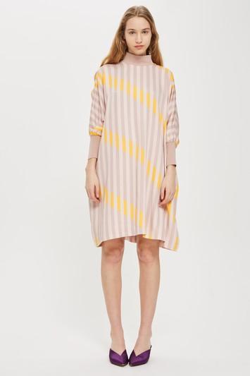 Topshop *high Collar Dress By Selected Femme