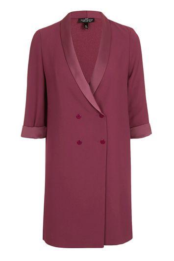 Topshop Petite Long Line Blazer Dress