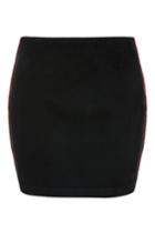 Topshop Petite Side Striped A-line Skirt
