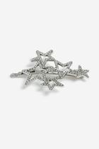 Topshop *silver Crystal Star Cluster Hair Slide Clip