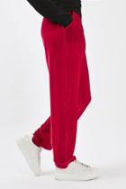 Topshop Velvet Straight Leg Trousers By Boutique