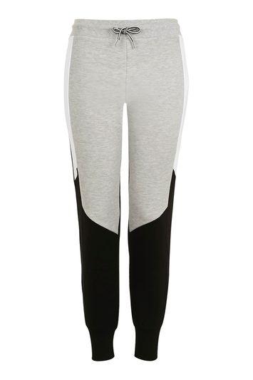 Topshop Airtex Colourblock Joggers