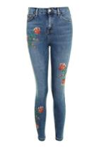 Topshop Petite 28 Cross Stitch Jamie Jeans