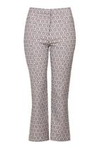 Topshop Printed Jacquard Crop Flares