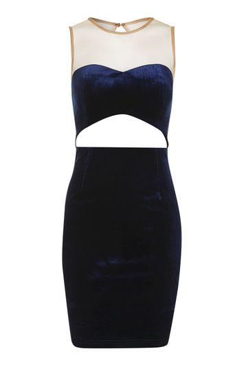 Topshop *sweet Victory Mesh Bodycon Dress By Wyldr