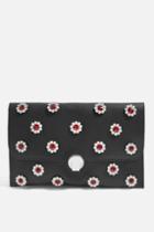 Topshop Bertie Black Gem Clutch Bag